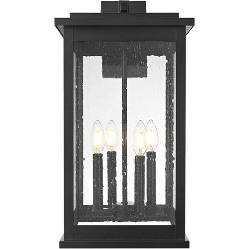 Ringgold 4 Light 22 inch Black Outdoor Wall Sconce