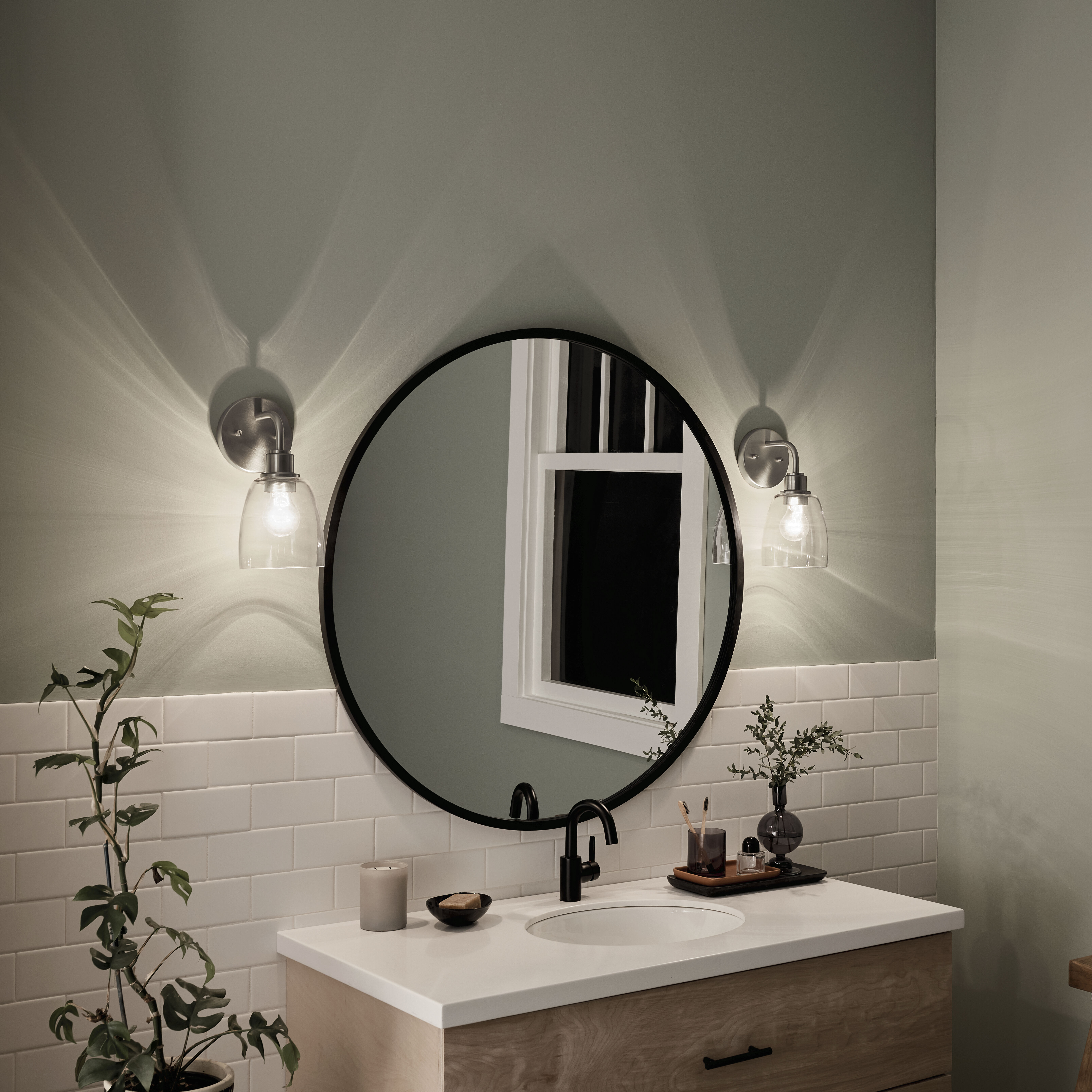 Meller 1 Light 5.5 inch Nickel Textured Wall Sconce Wall Light