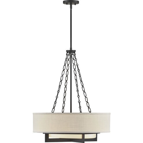 Brentwood 4 Light 24 inch Matte Black Pendant Ceiling Light