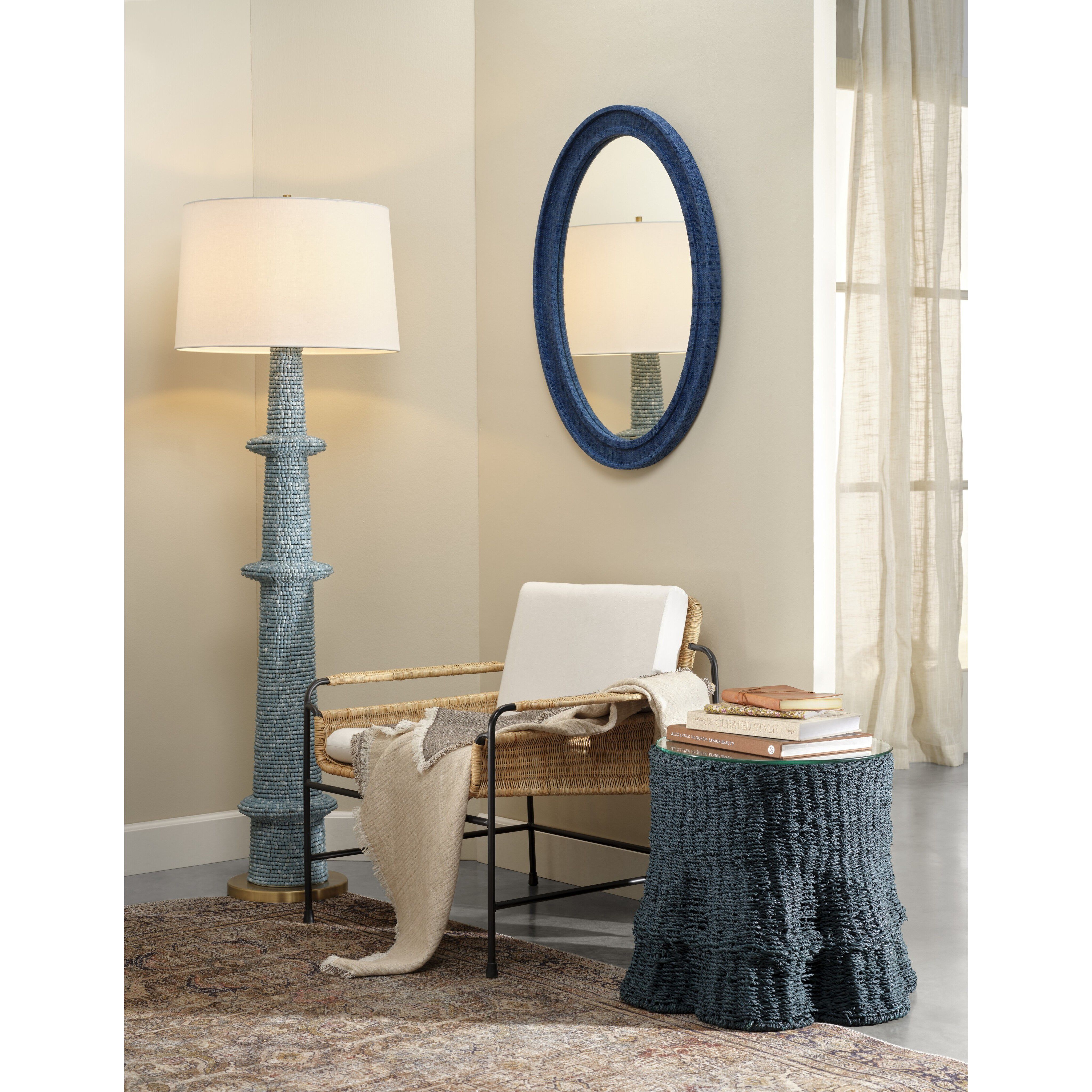 Falda 25 X 20 inch Verdigris Side Table, Inline