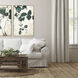 Hanging Leaf Green and Beige and Neutral Framed Art