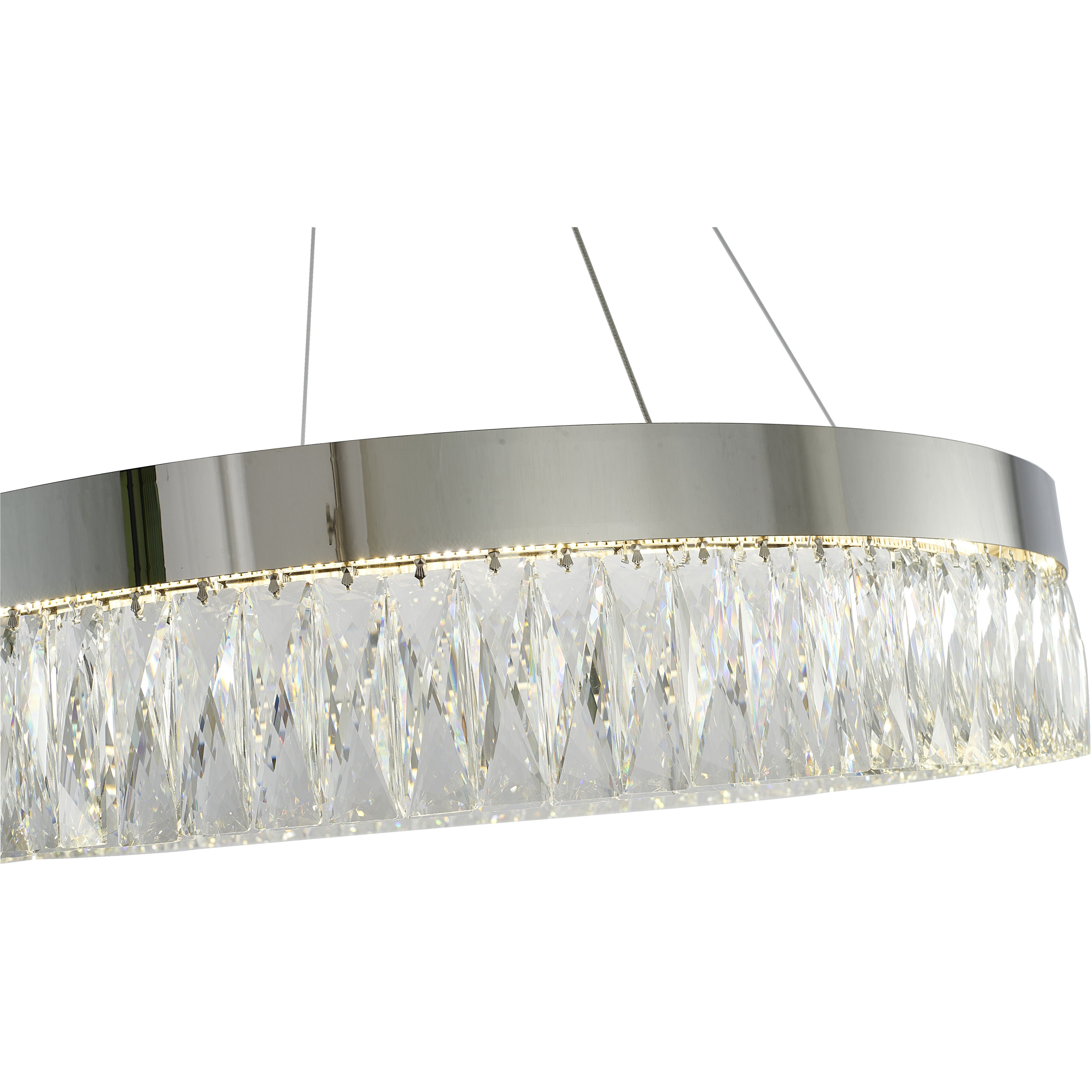 Canada LED 32 inch Chrome Chandelier Ceiling Light