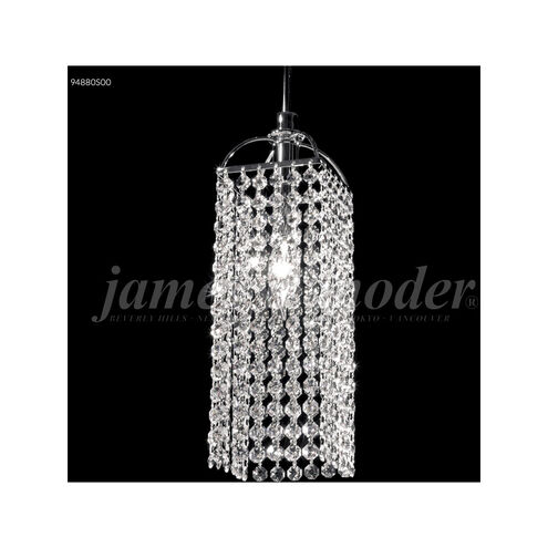 Tekno Mini 1 Light 6 inch Silver Crystal Chandelier Ceiling Light