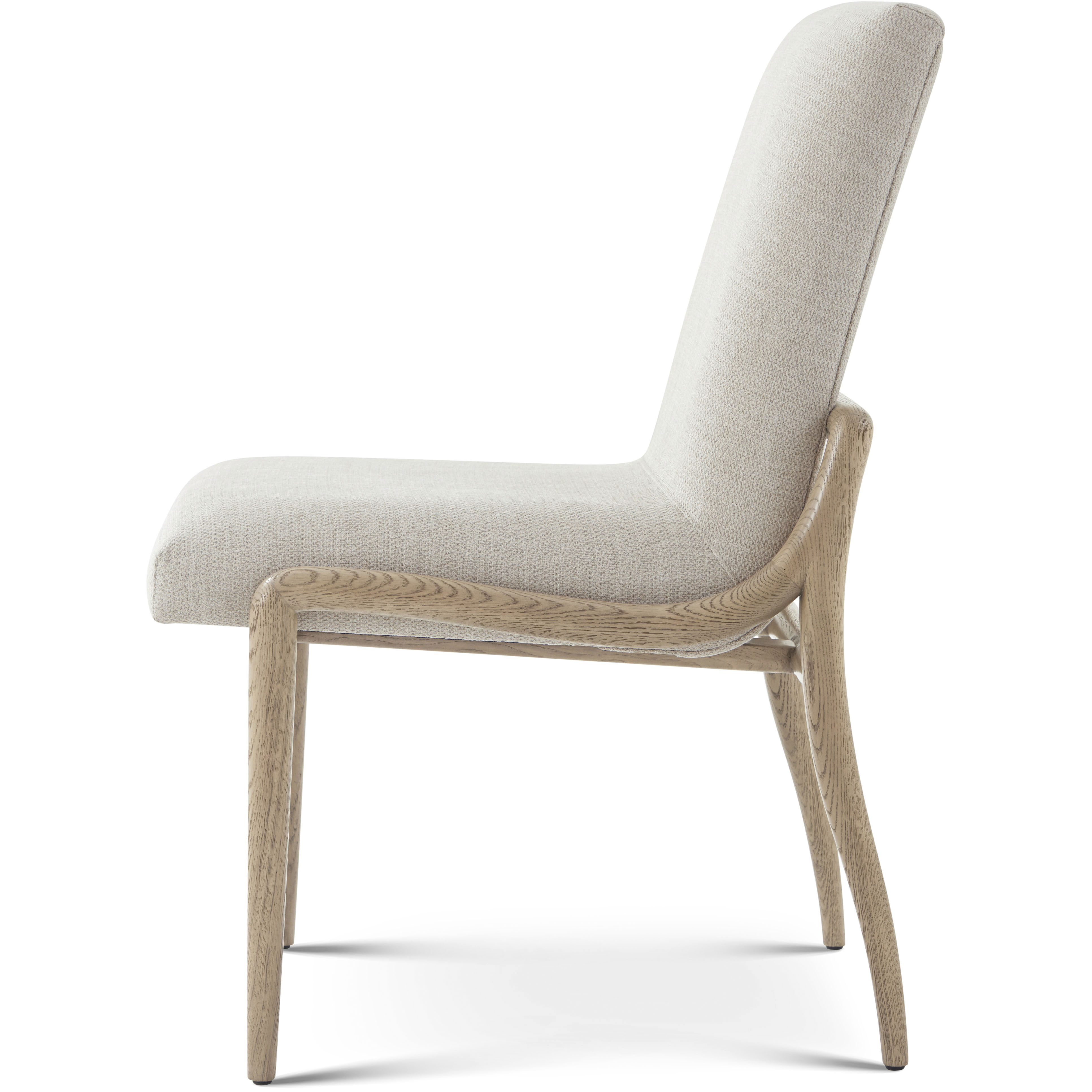 Catalina Dune Dining Side Chair, Wooden, Upholstered