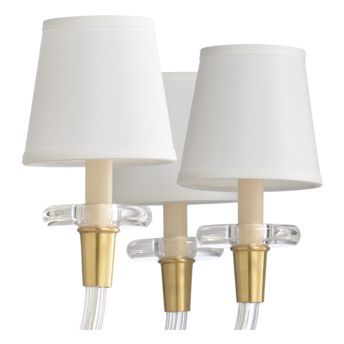 Wildwood 8 Light 30 inch Clear/Brass Chandelier Ceiling Light, Large