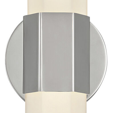 Facet LED 5 inch Polished Nickel Bath Light Wall Light, Vertical