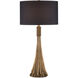 Baroque 33 inch 150 watt Antique Brass Table Lamp Portable Light
