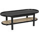 Amore 47 X 20 inch Charcoal Black Coffee Table