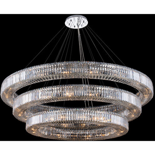 Rondelle 56 Light 72 inch Polished Chrome Pendant Ceiling Light in Firenze
