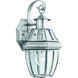 Heritage 1 Light 13.25 inch Brushed Nickel Outdoor Wall Sconce