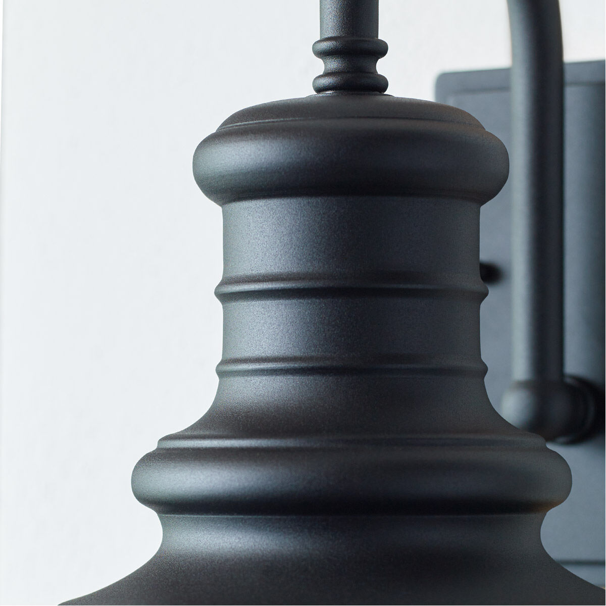 Redding Station 1 Light 9.63 inch Textured Black Outdoor Wall Lantern, Small