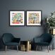 Florals Collection Green Framed Art