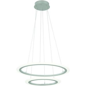 Discovery LED 23.75 inch Silver Pendant Ceiling Light