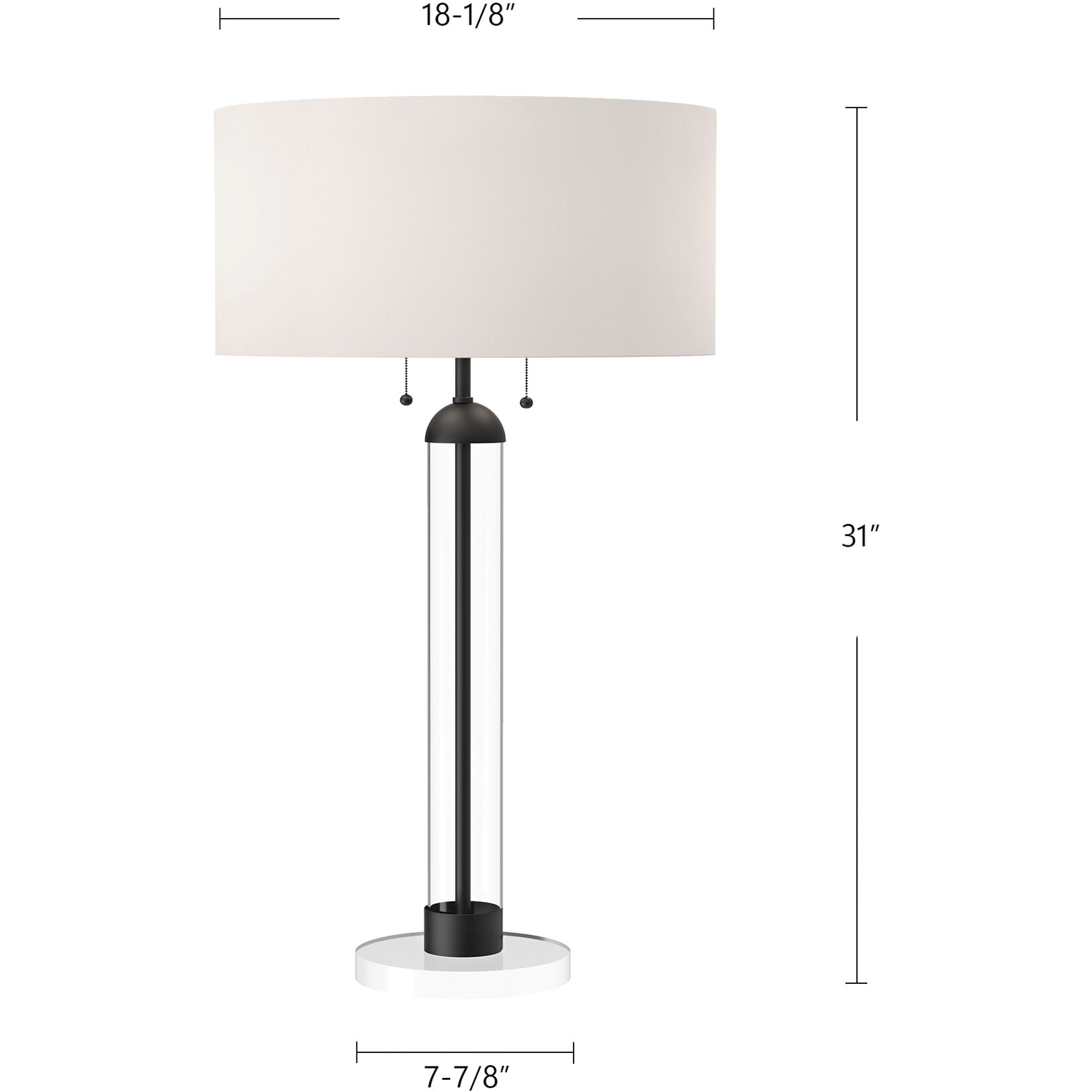 Alora Mood Sasha 31 inch 120.00 watt Matte Black/White Linen Table Lamp Portable Light