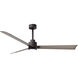 Atlas Alessandra-LK 56 inch Textured Bronze with Gray Ash Blades Indoor/Outdoor Ceiling Fan