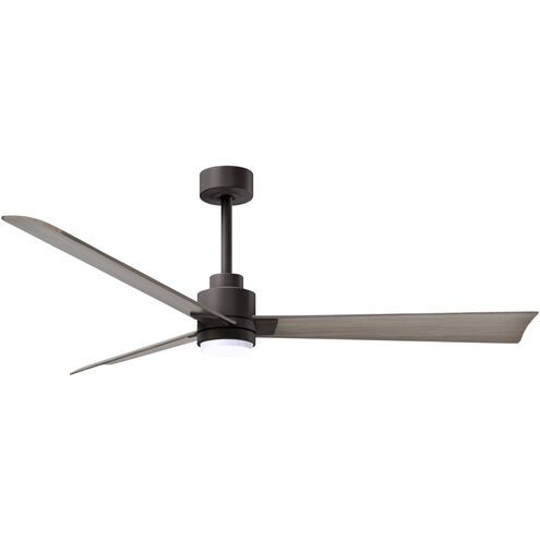 Atlas Alessandra-LK 56 inch Textured Bronze with Gray Ash Blades Indoor/Outdoor Ceiling Fan