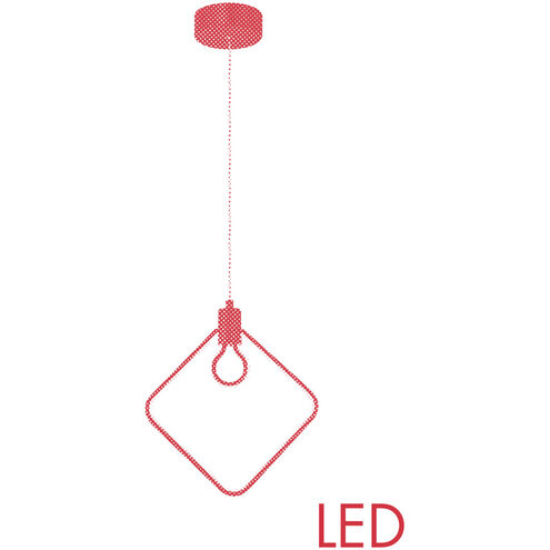 Edison's Outline LED 11.5 inch Coal Pendant Ceiling Light