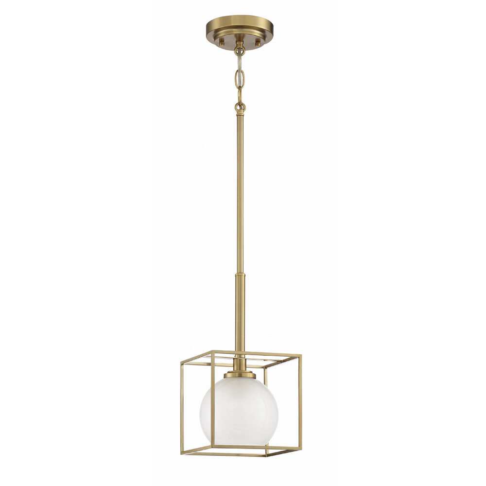 Cowen 1 Light 7 inch Brushed Gold Mini Pendant Ceiling Light