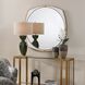 Estella 38.25 X 38.25 inch Warm Antique Gold and White Glass Mirror