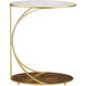 Orla 25 X 19.25 inch Gold Leaf and Natural C Table