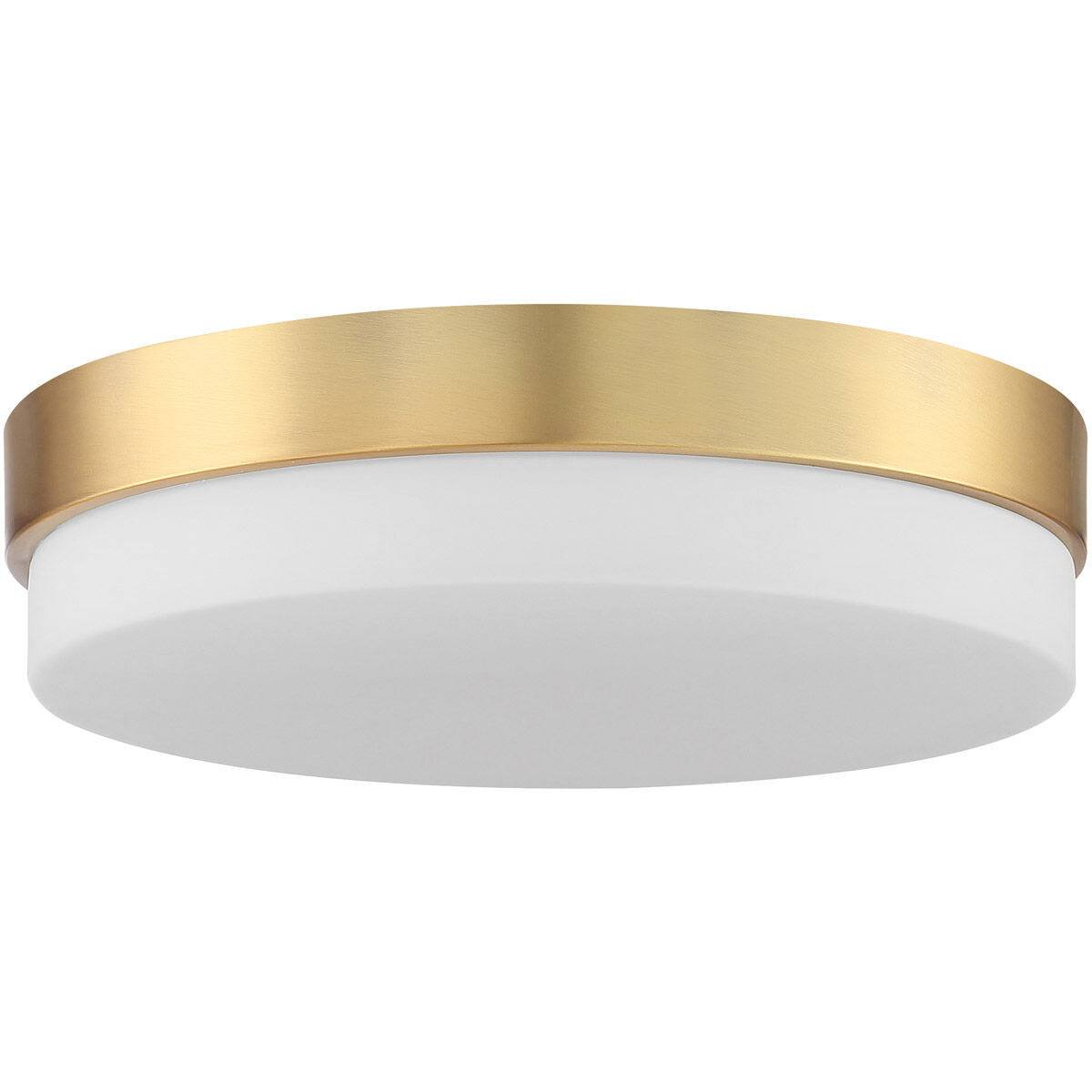 Roma LED 11 inch Antique Brushed Brass Flush Mount Ceiling Light