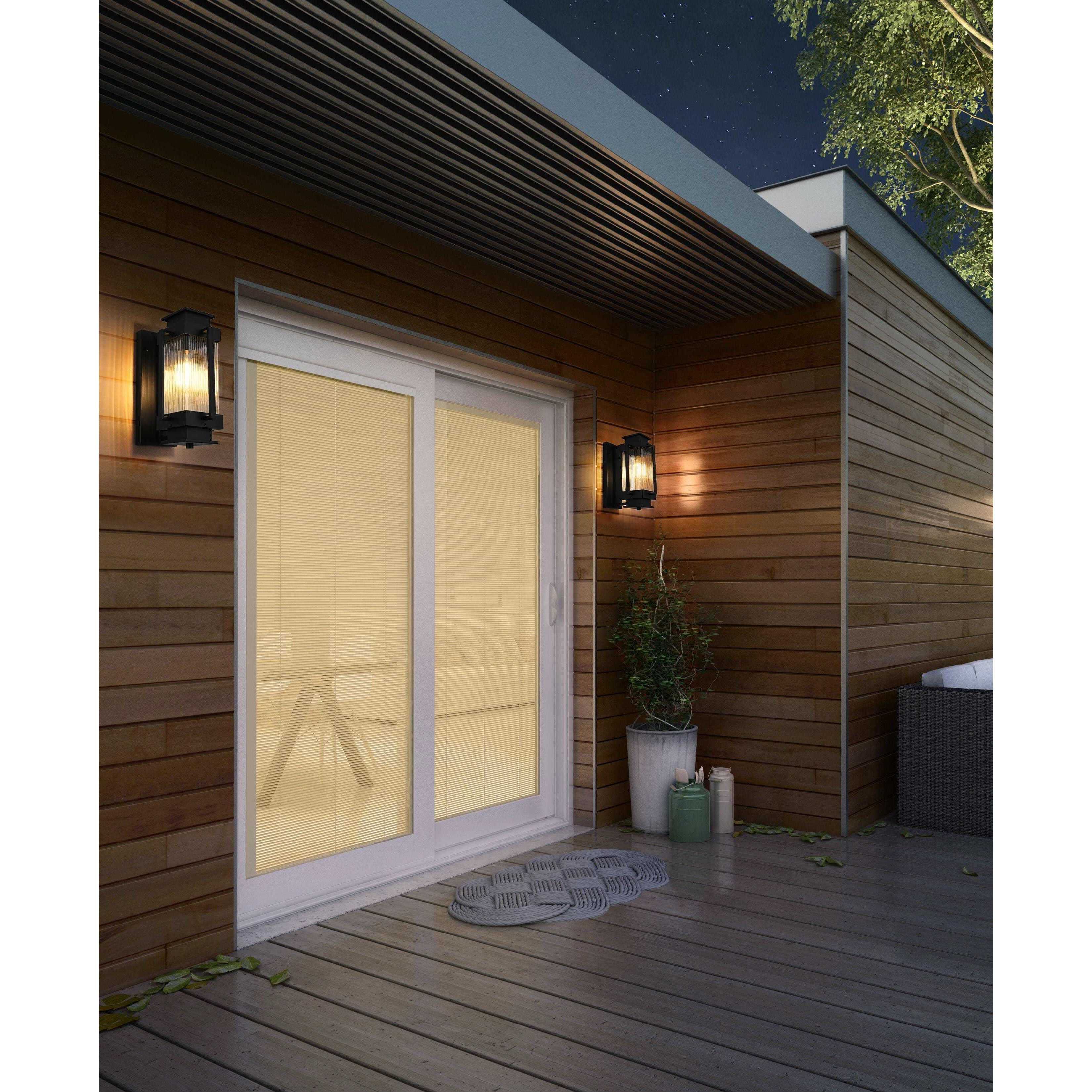 Harlan 1 Light 14 inch Black Outdoor Wall Sconce