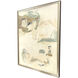 Finding Peace I White and Green and Brown Framed Art, The Studio