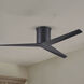 Atlas Eliza-H 56 inch Matte Black Flush Mount Ceiling Fan, Atlas