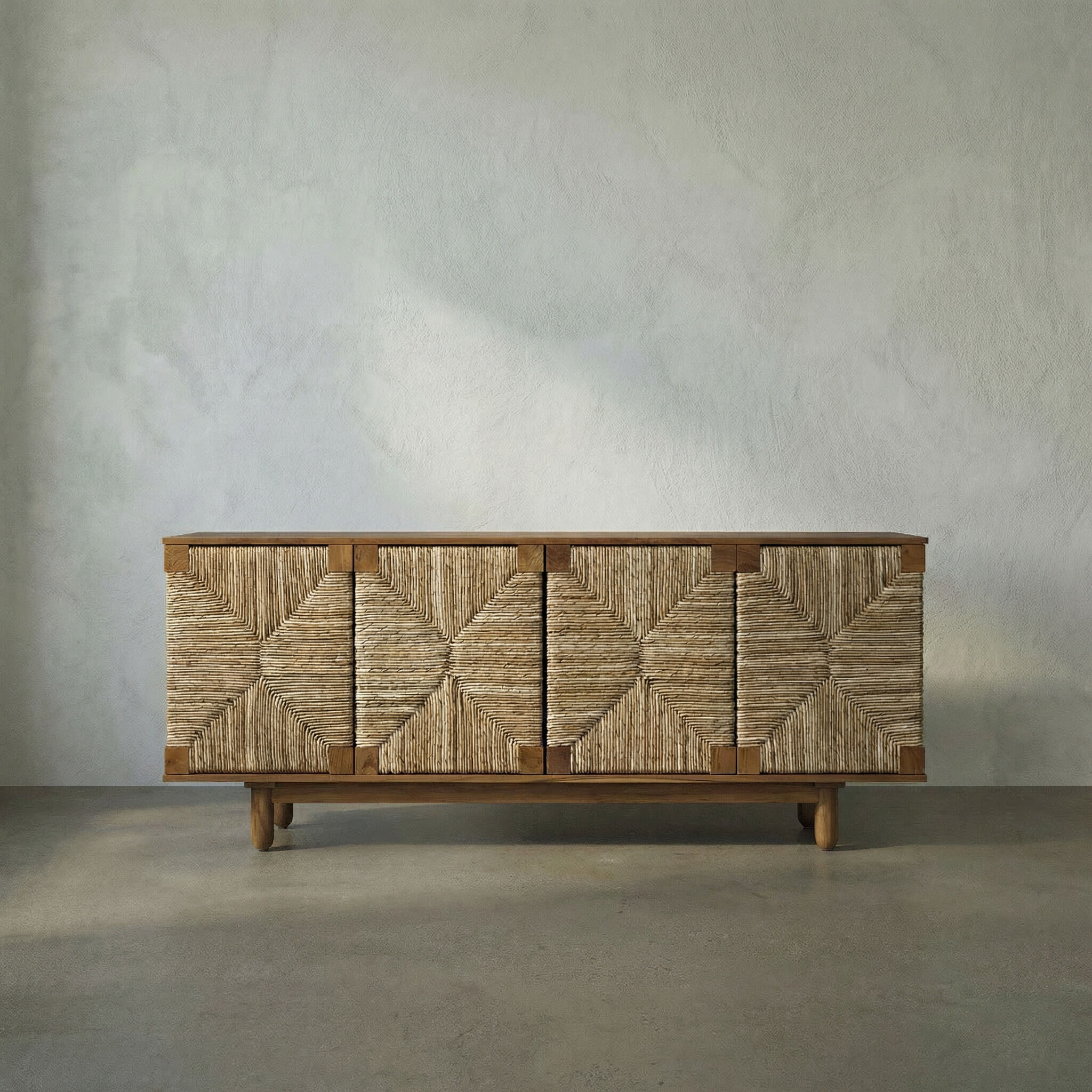 Brook 76 X 22.5 inch Teak Sideboard, 4 Door