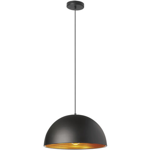 Helsinki LED 16 inch Black Linear Pendant Ceiling Light