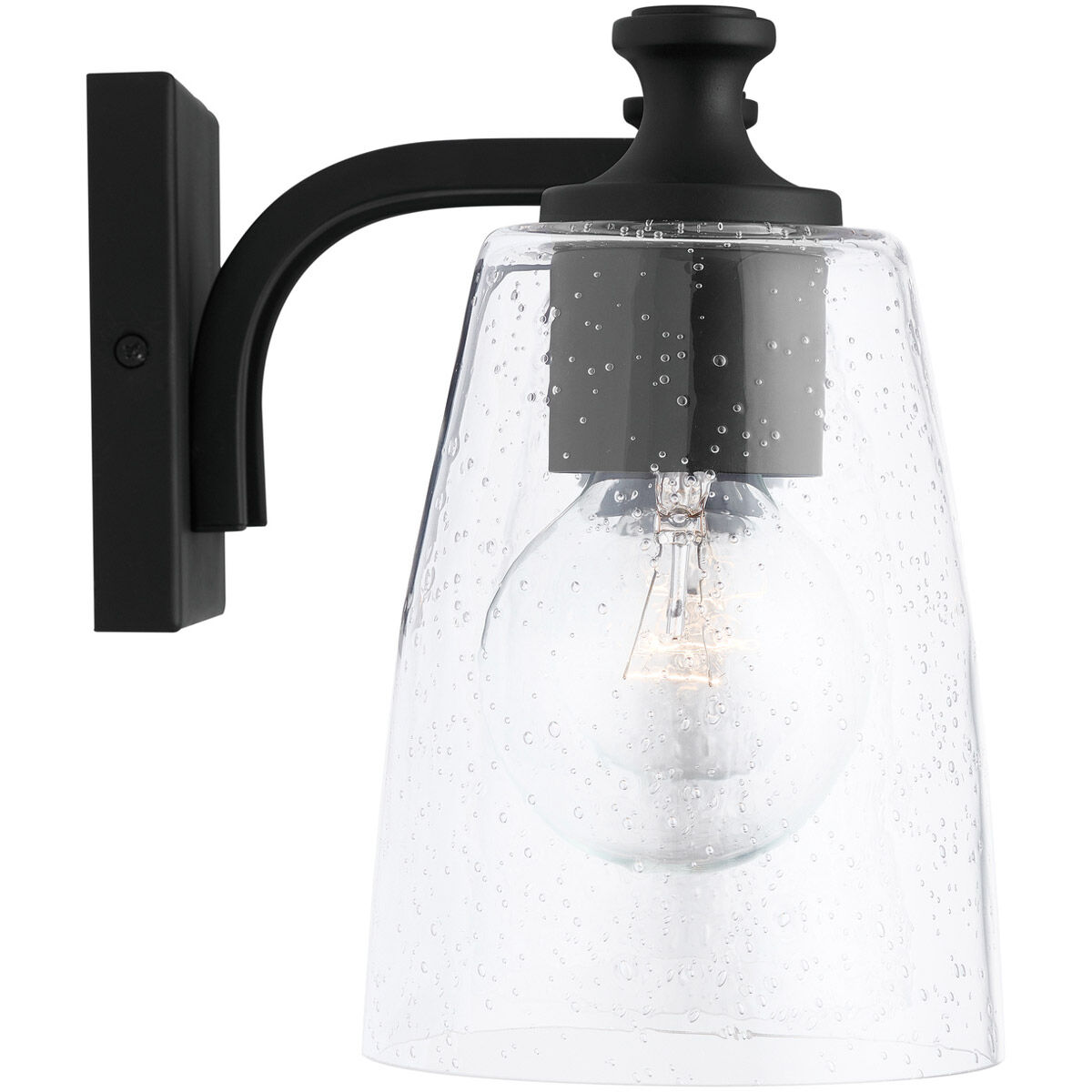 Myles 3 Light 23 inch Matte Black Vanity Light Wall Light