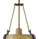 Cartwright LED 12 inch Rustic Brass with Oil Rubbed Bronze Indoor Pendant Ceiling Light