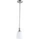 Richmond 1 Light 5 inch Satin Nickel Mini Pendant Ceiling Light in Satin Opal