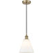 Berkshire 1 Light 8 inch Antique Brass Mini Pendant Ceiling Light