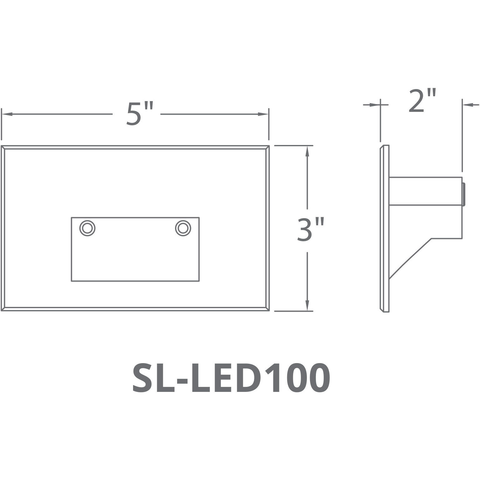 Step Light 120 3.2 watt Black Step Light