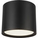 Uma 12 inch Black Semi-Flush Mount Ceiling Light