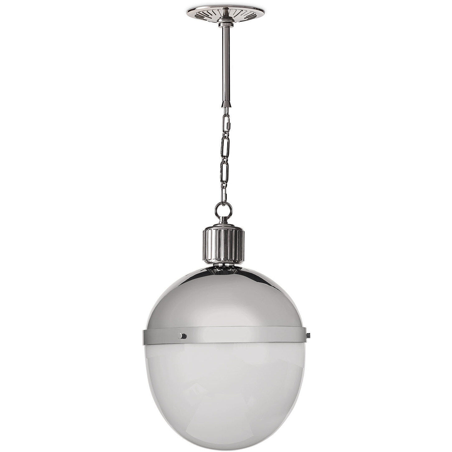 Otis 1 Light 15.5 inch Polished Nickel Pendant Ceiling Light, Large