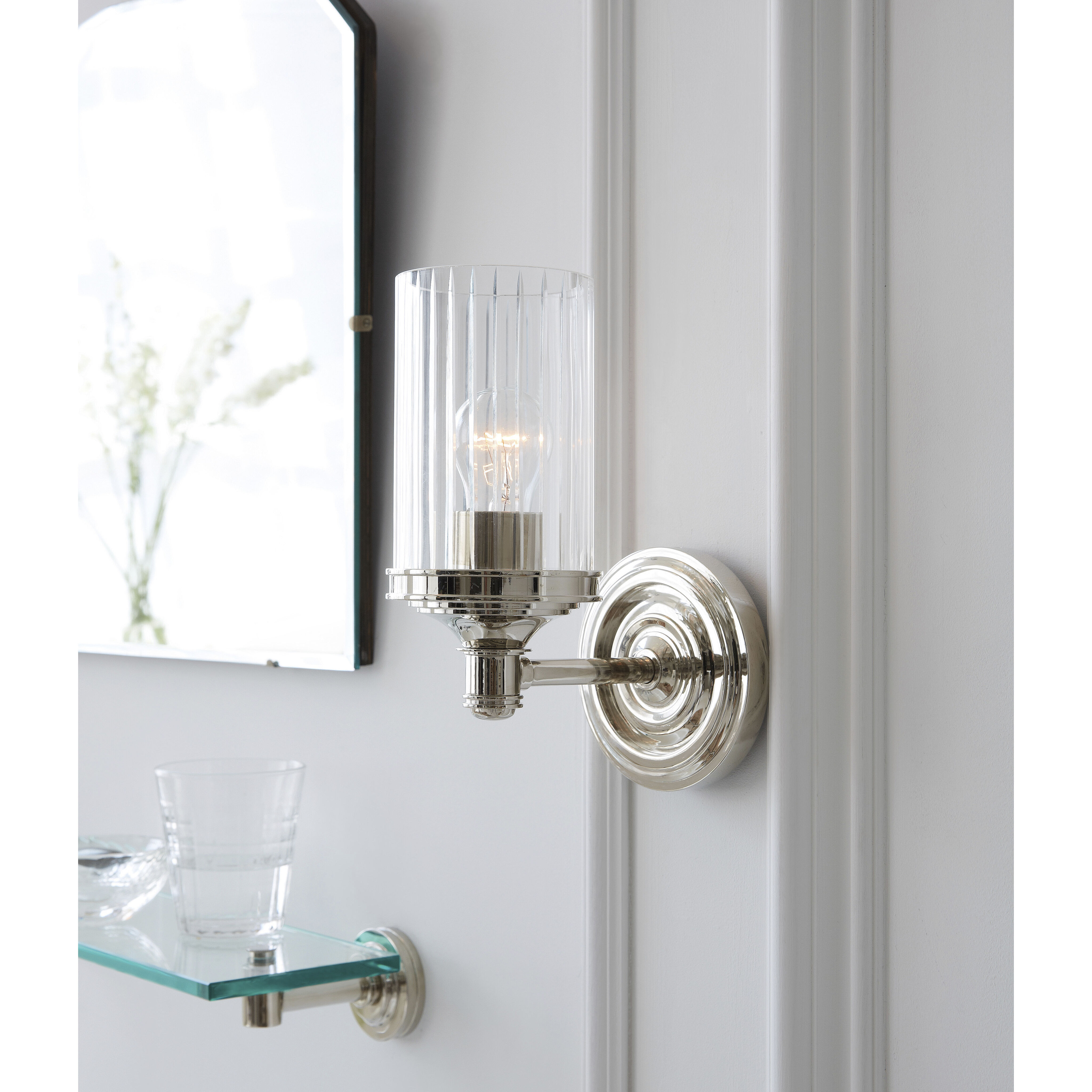 Alexa Hampton Ava 1 Light 4.5 inch Polished Nickel Single Bath Sconce Wall Light