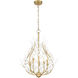 Claudine 5 Light 24 inch Modern Gold Chandelier Ceiling Light