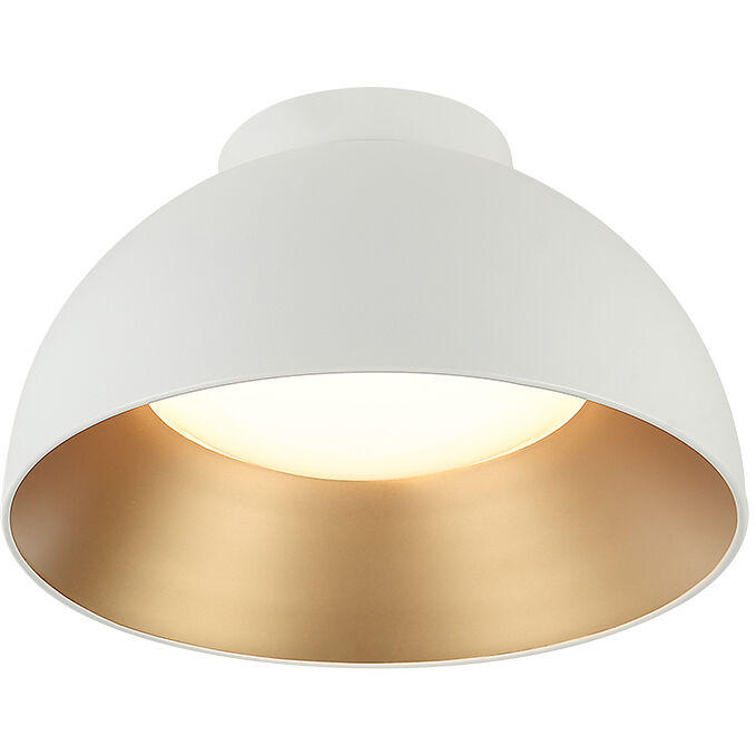 Zenith 1 Light 15.75 inch Matte White Flush Mount Ceiling Light