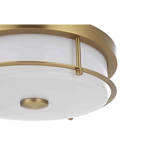 Kolson 1 Light 12 inch Satin Gold Flush Mount Ceiling Light