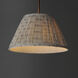 Dunbridge 1 Light 14 inch Weathered Brass Single Pendant Ceiling Light
