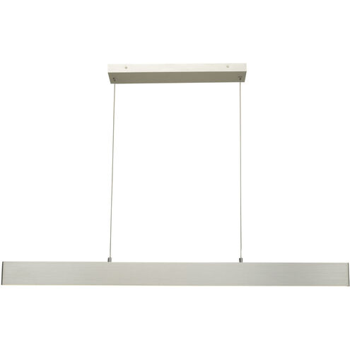 Slim LED 0.6 inch Brushed Aluminum Pendant Ceiling Light