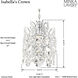 Isabella's Crown 1 Light 9.75 inch Chrome Mini Pendant Ceiling Light