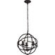 Octavia 3 Light 14 inch Dark Brown Pendant Ceiling Light