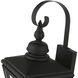 Adams 2 Light 21.5 inch Black with Brushed Nickel Finish Cluster Outdoor Wall Lantern in Black with Brushed Nickel Accent, Medium