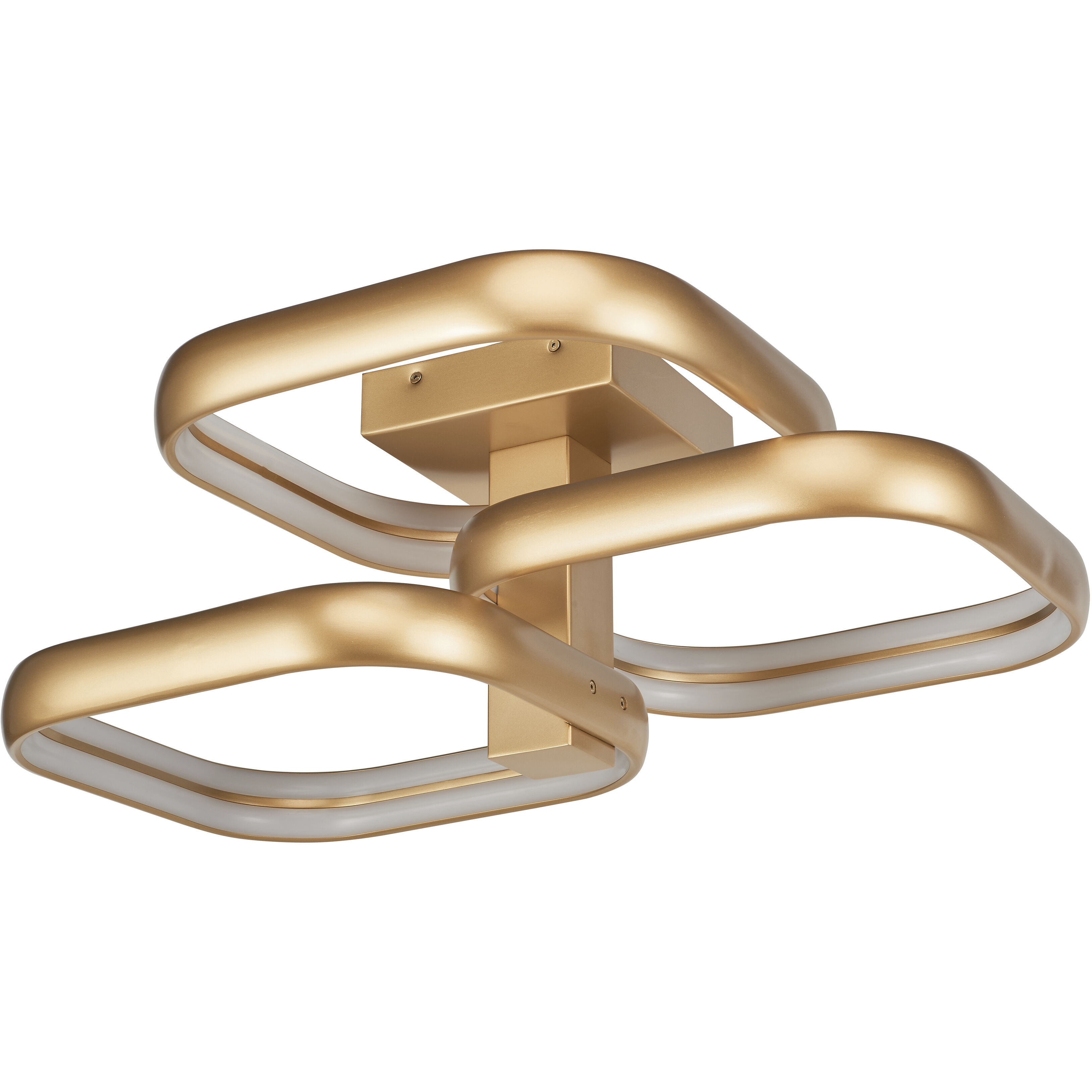 Rave LED 21 inch Gold Flush Mount Ceiling Light