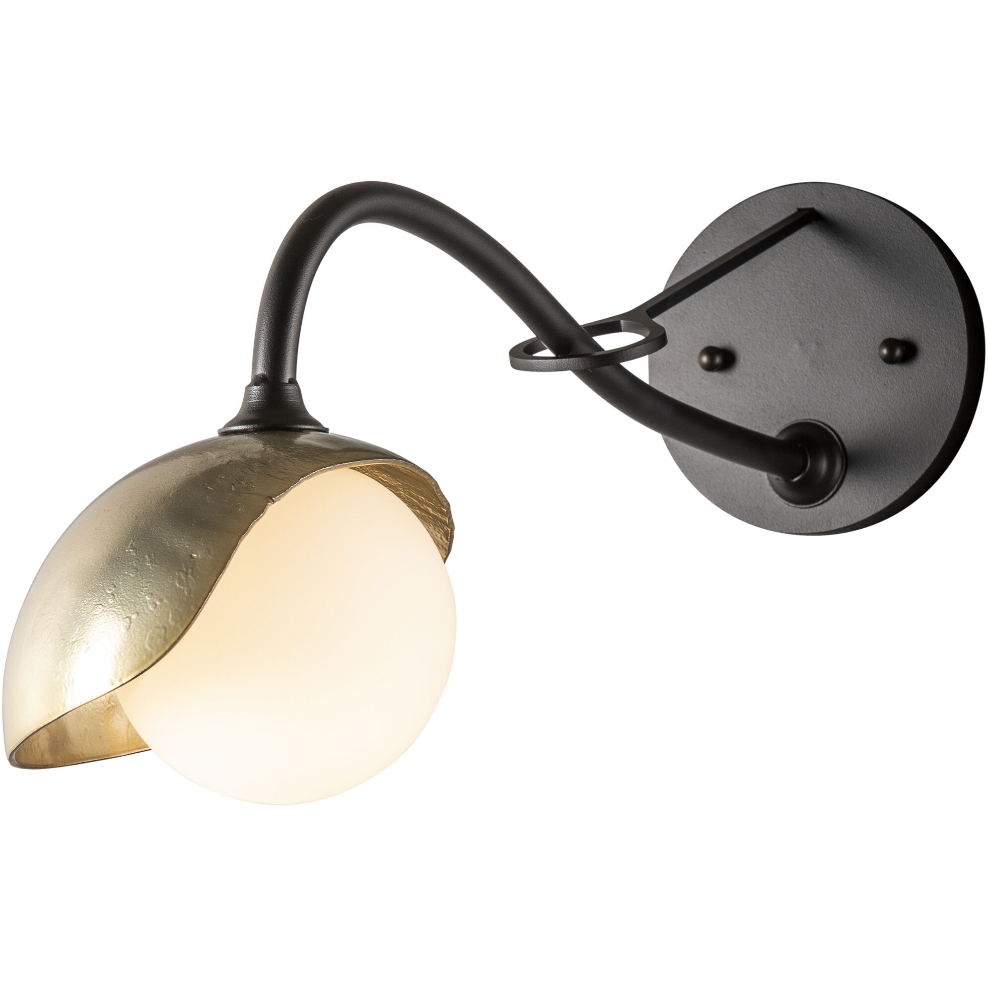 Brooklyn 1 Light 6 inch Black and Modern Brass Long-Arm Sconce Wall Light in Black/Modern Brass, Long-Arm