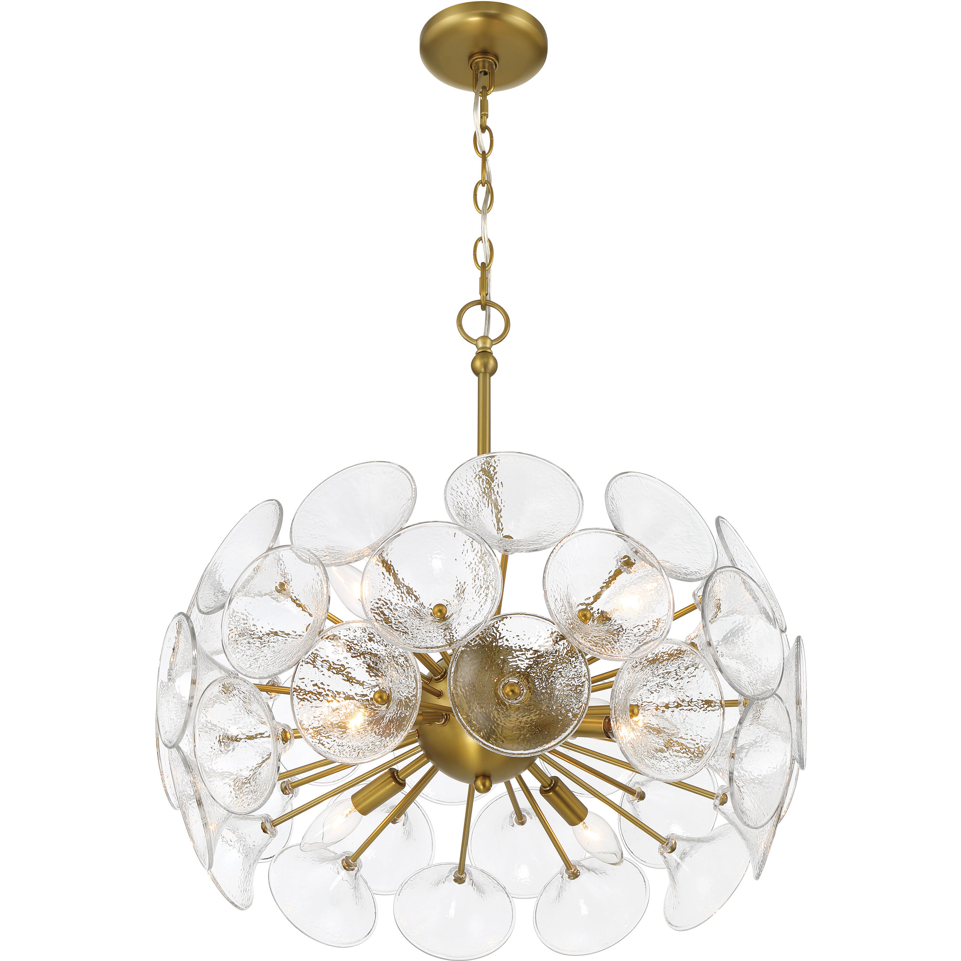 Winter 8 Light 22 inch Soft Brass Pendant Ceiling Light