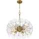 Winter 8 Light 22 inch Soft Brass Pendant Ceiling Light
